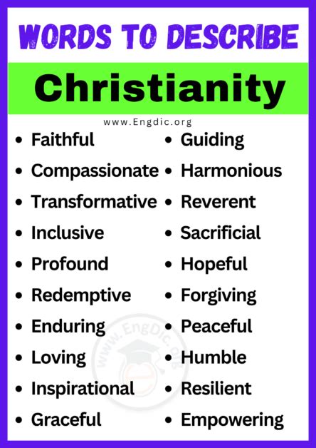 adjective of christianity.